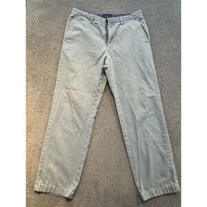 Nautica Classic Fit Deck Pants Men's 32x30 Gray Chino Cotton Casual